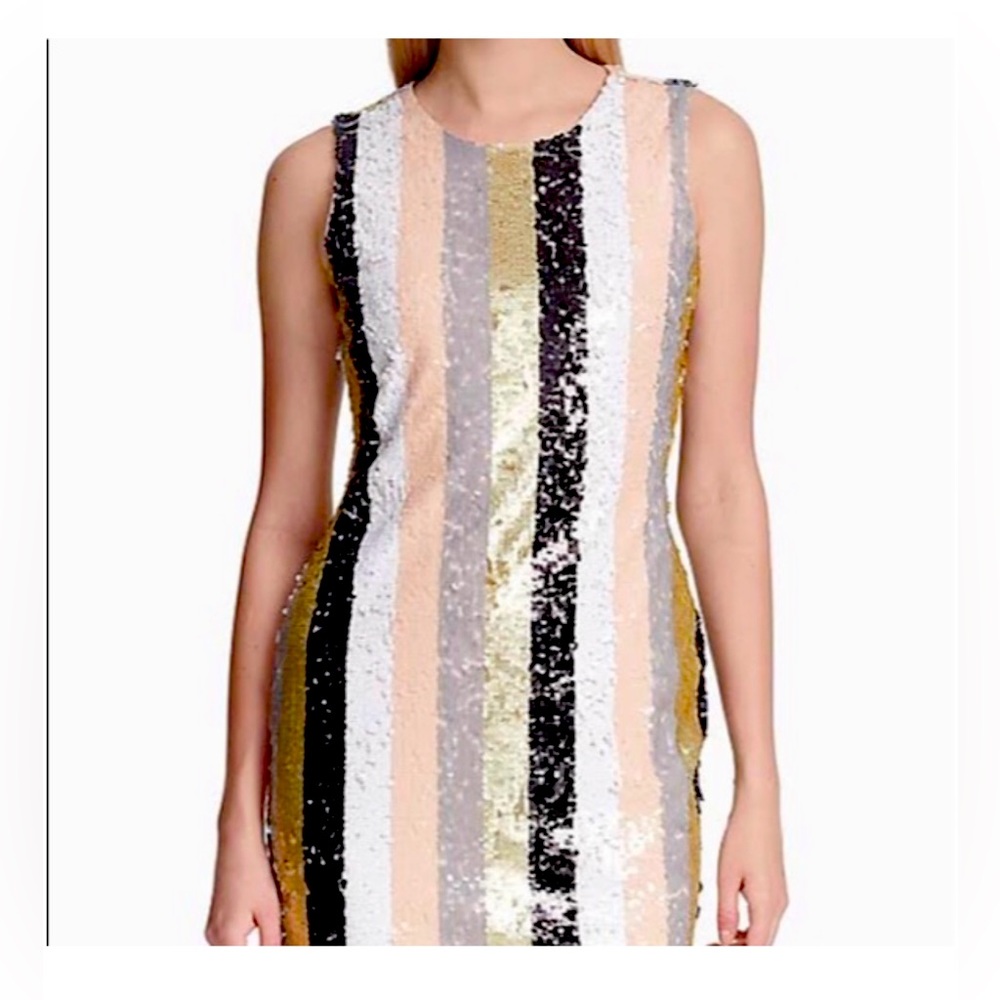 CALVIN KLEIN Striped DRESS SIZE 8.